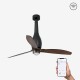 Ventilador de techo negro mate/madera con motor DC SMART ETERFAN LED 32004WP-10 - FARO ILUMINACION