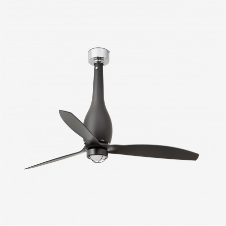 Ventilador de techo negro mate con motor DC ETERFAN LED 32006-10 - FARO ILUMINACION