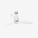 Ventilador de techo blanco brillo/transparente con motor DC MINI ETERFAN LED 32020-9 - FARO ILUMINACION
