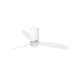 Ventilador de techo blanco brillo/transparente con motor DC MINI TUBE FAN LED 32038-9 - FARO ILUMINACION