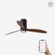 Ventilador de techo negro mate/madera con motor DC SMART MINI TUBE FAN LED 32042WP-10 - FARO ILUMINACION