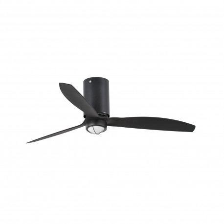 Ventilador de techo negro mate con motor DC MINI TUBE FAN LED 32043-10 - FARO ILUMINACION