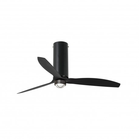 Ventilador de techo negro mate con motor DC TUBE FAN LED 32060-10 - FARO ILUMINACION