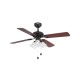 Ventilador de techo marron LISBOA 33102 - FARO ILUMINACION