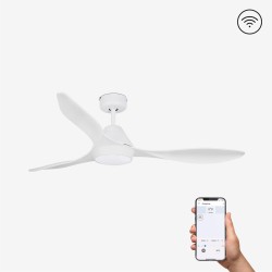 Ventilador de techo blanco con motor DC SMART POLARIS LED 33346WP - FARO ILUMINACION