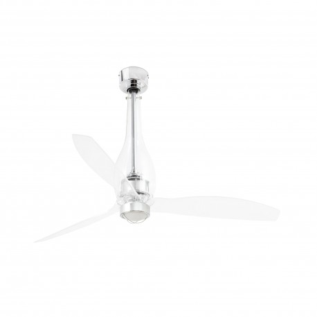 Ventilador de techo transparente con motor DC ETERFAN LED 33381-9 - FARO ILUMINACION