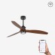 Ventilador de techo negro/madera con motor DC SMART JUST FAN LED 33395WP-10 - FARO ILUMINACION
