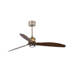 Ventilador de techo oro viejo/madera con motor DC JUST FAN LED 33398-10 - FARO ILUMINACION