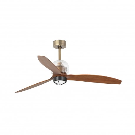Ventilador de techo oro/madera con motor DC DECO FAN LED 33398D-10 - FARO ILUMINACION