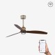 Ventilador de techo oro viejo/madera con motor DC SMART JUST FAN LED 33398WP-10 - FARO ILUMINACION