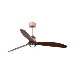 Ventilador de techo cobre/madera con motor DC JUST FAN LED 33399-10 - FARO ILUMINACION