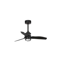Ventilador de techo negro mate con motor DC 81cm JUST FAN LED 33424-10 - FARO ILUMINACION