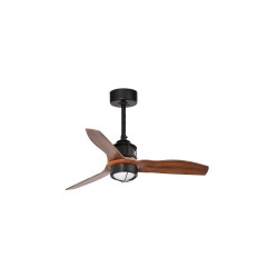 Ventilador de techo negro/madera 81cm JUST FAN LED 33425-10 - FARO ILUMINACION