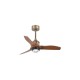 Ventilador de techo oro viejo/madera 81cm JUST FAN LED 33428-10 - FARO ILUMINACION