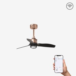 Ventilador de techo cobre/negro 81cm SMART JUST FAN LED 33427WP-10 - FARO ILUMINACION