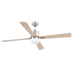 Ventilador de techo niquel satinado con motor DC PALK 33470 - FARO ILUMINACION
