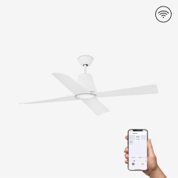 Ventilador de techo blanco con motor DC SMART TYPHOON LED 33480WP-14 - FARO ILUMINACION