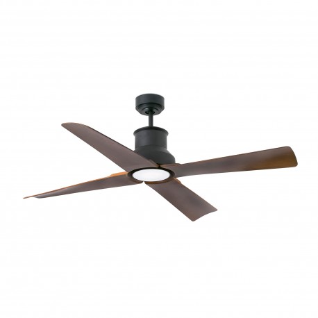 Ventilador de techo marron con motor DC WINCHE LED 33481-7 - FARO ILUMINACION