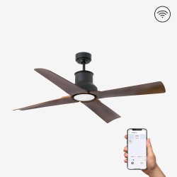 Ventilador de techo marron con motor DC SMART WINCHE LED 33481WP-7 - FARO ILUMINACION