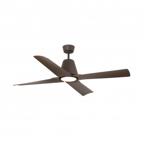Ventilador de techo marron con motor DC TYPHOON LED 33490-16 - FARO ILUMINACION