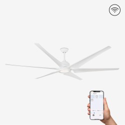 Ventilador de techo blanco con motor DC SMART CIES LED 33512WPA-1 - FARO ILUMINACION