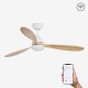 Ventilador de techo blanco con motor DC SMART POROS LED 33524WP - FARO ILUMINACION