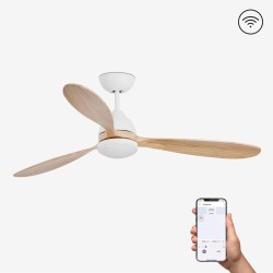 Ventilador de techo blanco con motor DC SMART POROS LED 33524WP - FARO ILUMINACION