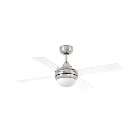 Ventilador de techo niquel mate/transparente MINI ICARIA 33696 - FARO ILUMINACION
