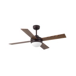 Ventilador de techo marron oxido MINI ICARIA 33697 - FARO ILUMINACION