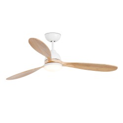 Ventilador de techo blanco con motor DC POROS LED 33524 - FARO ILUMINACION