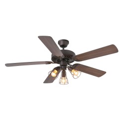 Ventilador de techo marron con luz ALOHA 33710-13 - FARO ILUMINACION