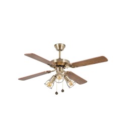 Ventilador de techo oro viejo YAKARTA LED 33711-11 - FARO ILUMINACION