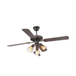 Ventilador de techo marron YAKARTA LED 33713-13 - FARO ILUMINACION