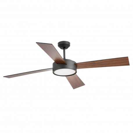 Ventilador de techo negro con motor DC HYDRA LED 33725 - FARO ILUMINACION
