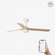 Ventilador de techo blanco/madera clara con motor DC SMART PUNT LED 33816WP-20 - FARO ILUMINACION
