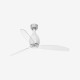 Ventilador de techo blanco brillo/transparente con motor DC MINI ETERFAN 32020 - FARO ILUMINACION