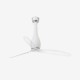 Ventilador de techo blanco mate/transparente con motor DC ETERFAN 32001 - FARO ILUMINACION