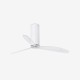 Ventilador de techo blanco brillo/transparente con motor DC TUBE FAN 32033 - FARO ILUMINACION