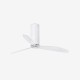 Ventilador de techo blanco mate/transparente con motor DC TUBE FAN 32034 - FARO ILUMINACION