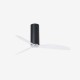 Ventilador de techo negro mate/transparente con motor DC TUBE FAN 32036 - FARO ILUMINACION