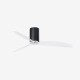 Ventilador de techo negro brillo/transparente con motor DC MINI TUBE FAN 32040 - FARO ILUMINACION