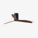 Ventilador de techo negro mate/madera con motor DC MINI TUBE FAN 32042 - FARO ILUMINACION