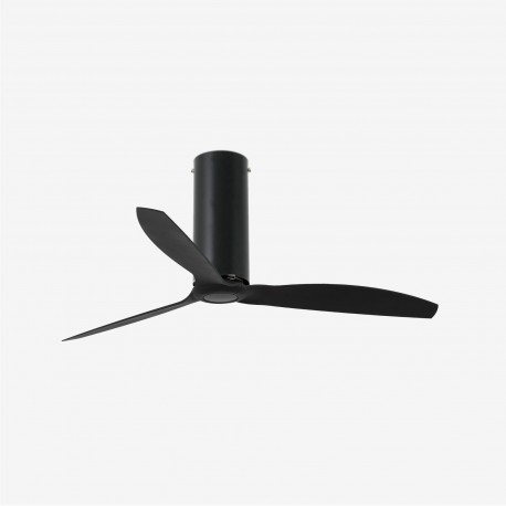 Ventilador de techo negro mate con motor DC TUBE FAN 32060 - FARO ILUMINACION