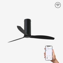 Ventilador de techo negro mate con motor DC SMART TUBE FAN 32060WP - FARO ILUMINACION