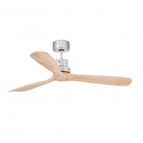 Ventilador de techo ni­quel mate/pino LANTAU 33373 - FARO ILUMINACION