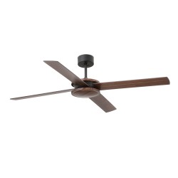 Ventilador de techo marron con motor DC POLEA 33724 - FARO ILUMINACION
