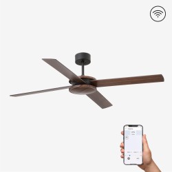 Ventilador de techo marron con motor DC SMART POLEA 33724WP - FARO ILUMINACION