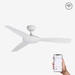 Ventilador de techo blanco con motor DC SMART ISLOT 33802WP - FARO ILUMINACION