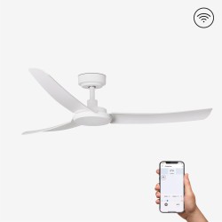 Ventilador de techo blanco con motor DC SMART SIROS - FARO ILUMINACION