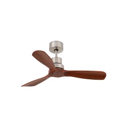 Ventilador de techo nÃ­quel mate con motor DC MINI LANTAU 33508DC - FARO ILUMINACION
